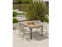 Ensemble repas Boston 4 pl avec fauteuils Tiago panachés