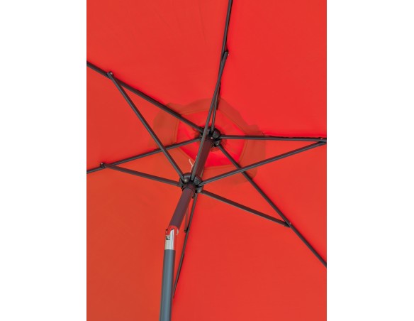 Parasol inclinable rond Ø270 cm en aluminium - Marbella