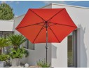 Parasol inclinable rond Ø270 cm en aluminium - Marbella