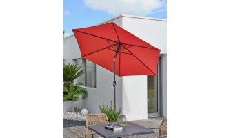 Parasol inclinable rond Ø270 cm en aluminium - Marbella