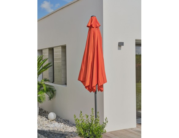 Parasol inclinable rond Ø270 cm en aluminium - Marbella