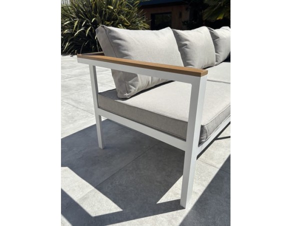 Ensemble repas de jardin MAJARI - BLANC
