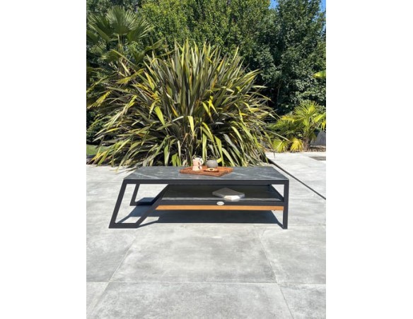 Salon de jardin bas TADEO - NOIR