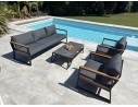 Salon de jardin bas TADEO - NOIR