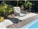 Fauteuil de jardin ELBA - BLANC