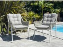 Fauteuil de jardin ELBA - BLANC