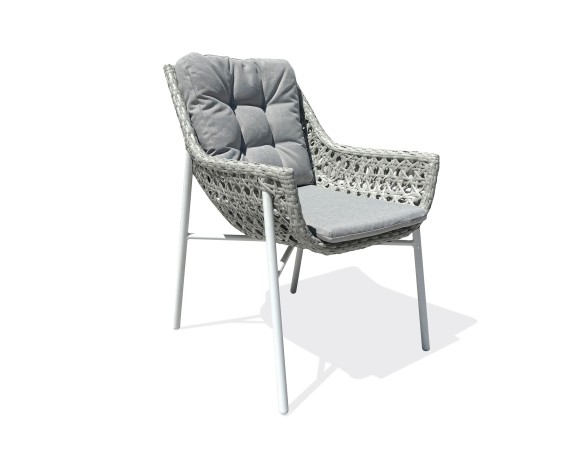 Fauteuil de jardin ELBA - BLANC