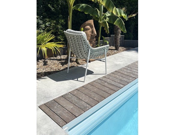 Fauteuil de jardin ELBA - BLANC