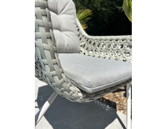 Fauteuil de jardin ELBA - BLANC