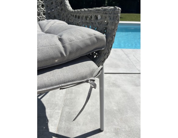 Fauteuil de jardin ELBA - BLANC