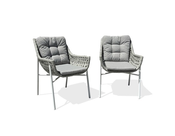 Fauteuil de jardin ELBA - BLANC