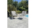 Fauteuil de jardin ELBA - BLANC
