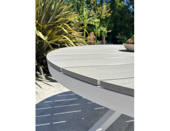 Table de jardin ELBA - BLANC