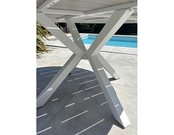 Table de jardin ELBA - BLANC