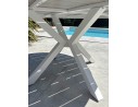 Table de jardin ELBA - BLANC