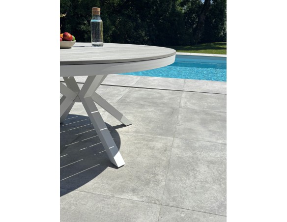 Table de jardin ELBA - BLANC
