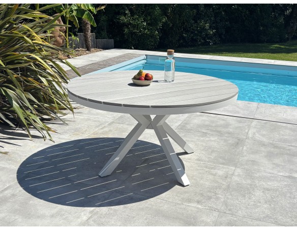 Table de jardin ELBA - BLANC