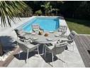 Ensemble de repas composé d'une table ronde et de 6 fauteuils de jardin EAN 3700917637067