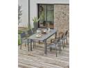 Ensemble de repas composé d'une table et de 6 fauteuils de jardin ORSINO-TB220ANTH+6FT