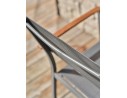 Ensemble de repas de jardin 4 places en bois d'acacia massif - ORSINO
