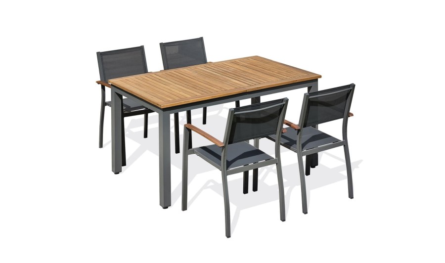 Ensemble de repas composé d'une table et de 4 fauteuils de jardin
Acacia EAN 3700917637203 Ensemble de repas composé d'une table et de 4 fauteuils de jardin
Acacia EAN 3700917637203