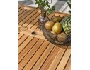 Table de jardin extensible en Acacia alu anthracite - ORSINO