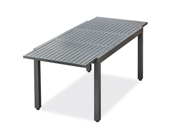 Table de jardin extensible en aluminium anthracite - ORSINO