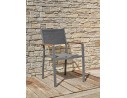 Fauteuil de jardin ORSINO alu et acacia - ANTHRACITE ORSINO-FTANTH