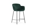 BS04240GEBL 5404028301081 Tabouret snack mi-hauteur LARISSA MINI en velours vert