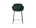 Tabouret snack mi-hauteur LARISSA MINI en velours vert