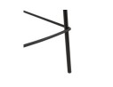 Tabouret snack mi-hauteur LARISSA MINI en velours noir