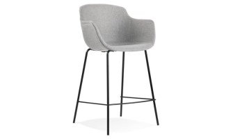 BS04280LGBL 5404028301166 Tabouret snack mi-hauteur FORTI MINI en tissu gris clair
