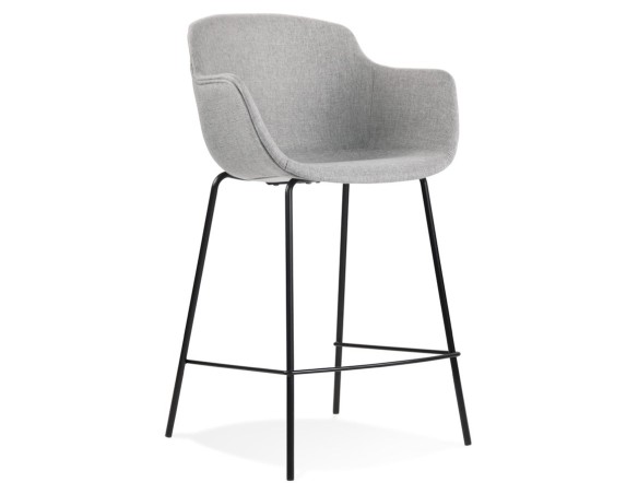 BS04280LGBL 5404028301166 Tabouret snack mi-hauteur FORTI MINI en tissu gris clair