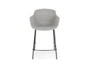 Tabouret snack mi-hauteur FORTI MINI en tissu gris clair