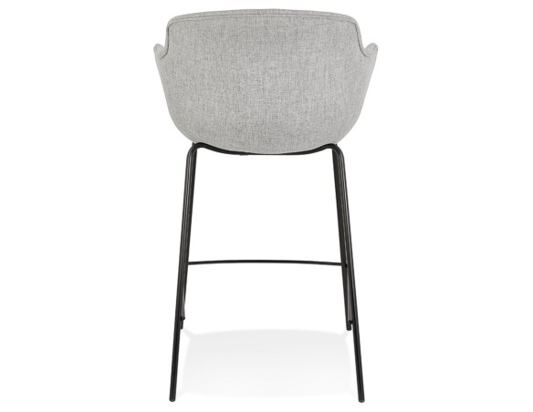 Tabouret snack mi-hauteur FORTI MINI en tissu gris clair
