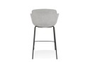 Tabouret snack mi-hauteur FORTI MINI en tissu gris clair