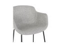 Tabouret snack mi-hauteur FORTI MINI en tissu gris clair