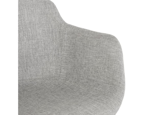 Tabouret snack mi-hauteur FORTI MINI en tissu gris clair