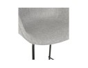 Tabouret snack mi-hauteur FORTI MINI en tissu gris clair