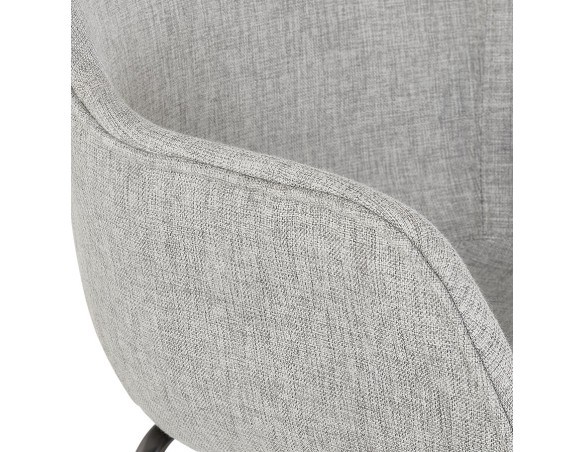 Tabouret snack mi-hauteur FORTI MINI en tissu gris clair