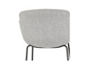 Tabouret snack mi-hauteur FORTI MINI en tissu gris clair