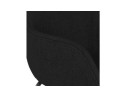 Tabouret snack mi-hauteur FORTI MINI en tissu noir