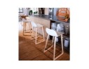Tabouret snack mi-hauteur MAKI MINI blanc style scandinave