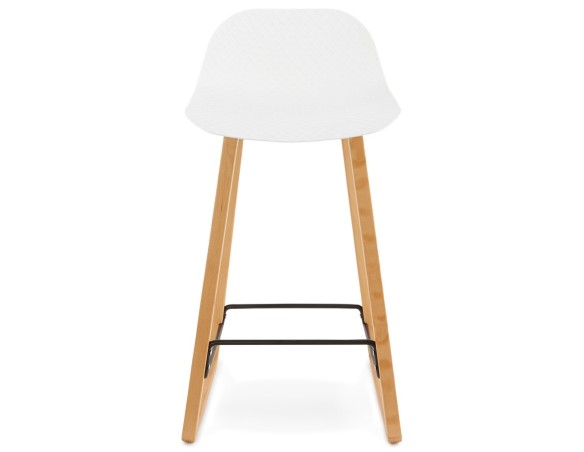 Tabouret snack mi-hauteur MAKI MINI blanc style scandinave