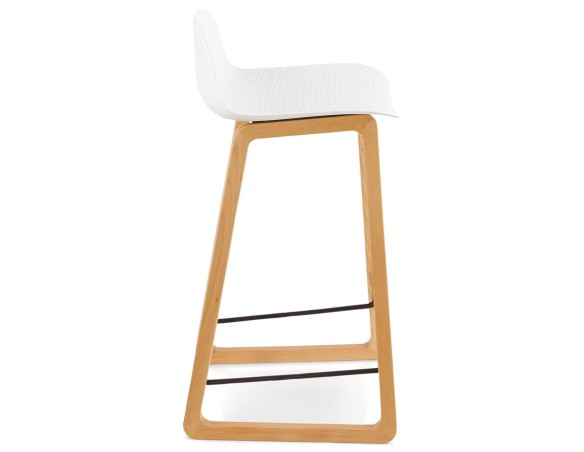 Tabouret snack mi-hauteur MAKI MINI blanc style scandinave