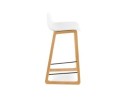 Tabouret snack mi-hauteur MAKI MINI blanc style scandinave