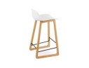 Tabouret snack mi-hauteur MAKI MINI blanc style scandinave