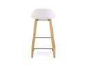 Tabouret snack mi-hauteur MAKI MINI blanc style scandinave