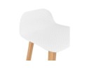 Tabouret snack mi-hauteur MAKI MINI blanc style scandinave