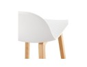 Tabouret snack mi-hauteur MAKI MINI blanc style scandinave